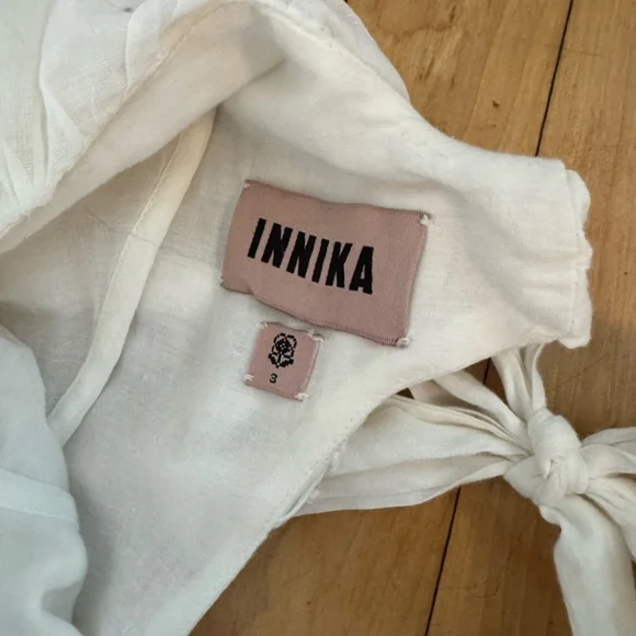 Innika Choo organdy square neckline mini dress size 3 - Picture 7 of 8